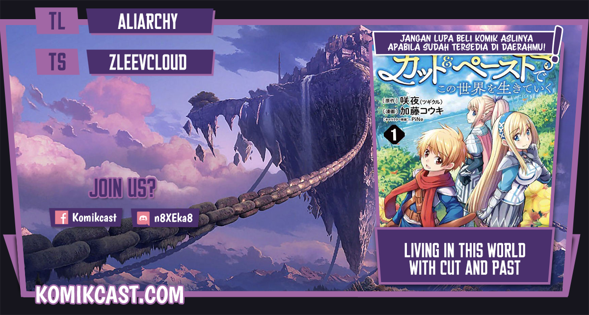 Living In This World With Cut & Paste Chapter 12.2 Gambar 1
